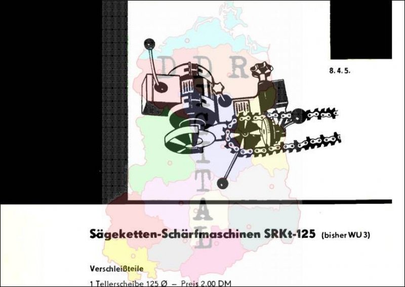Sägeketten-Schärfmaschinen SRKt-125
