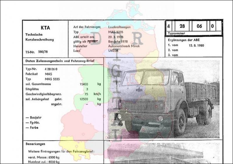 Lastkraftwagen MAS 5335
