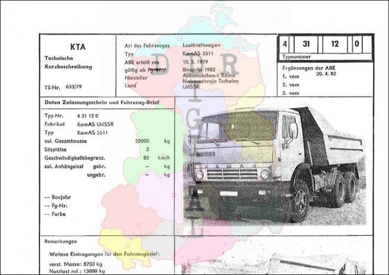 Lastkraftwagen KamAS 5511