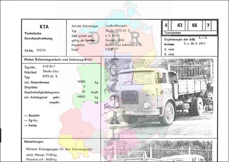 Lastkraftwagen Skoda MTS R 24
