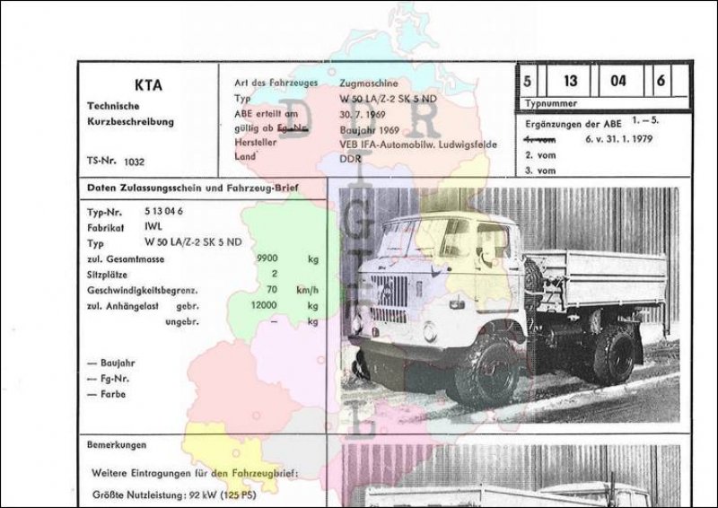 Zugmaschine W 50 LA/Z-2 SK 5 ND