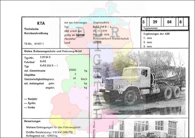 Zugmaschine KrAS 258 B - 1