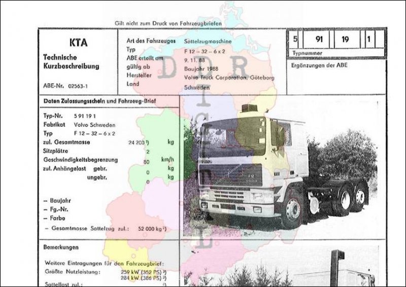 Sattelzugmaschine F 12 - 32 - 6 x 2