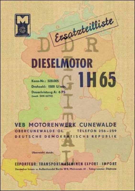 Dieselmotor 1 H 65