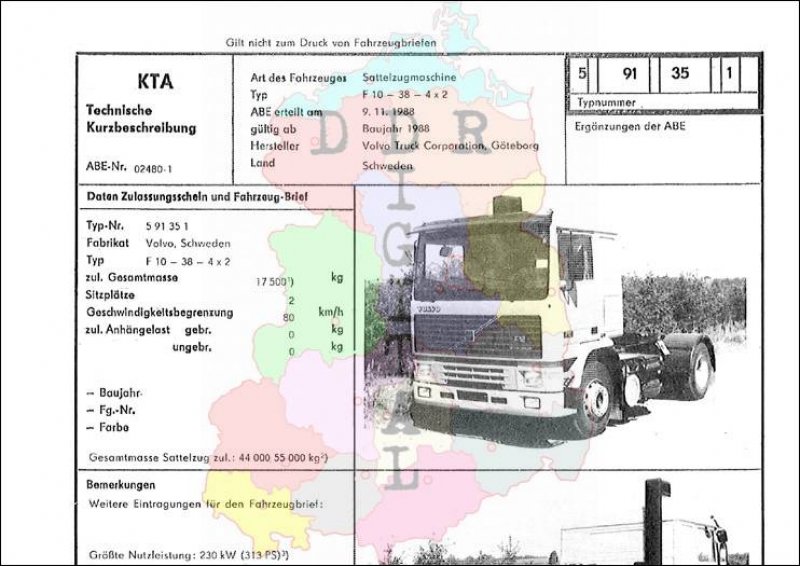 Sattelzugmaschine F10 - 38 - 4 x 2