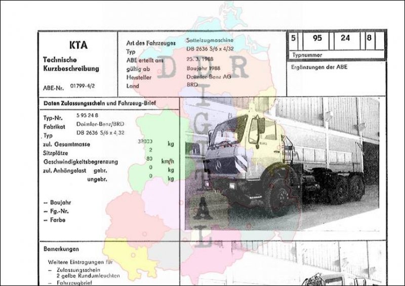 Sattelzugmaschine DB 2636 S/6 x 4/32