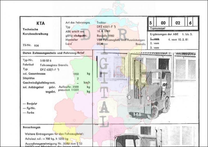Traktor DFZ 632/1-FH