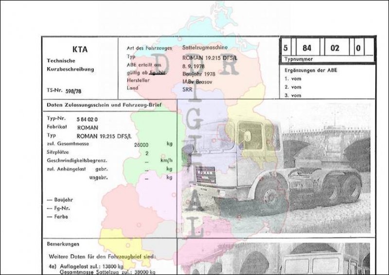 Sattelzugmaschine ROMAN 19.215 DFS/L