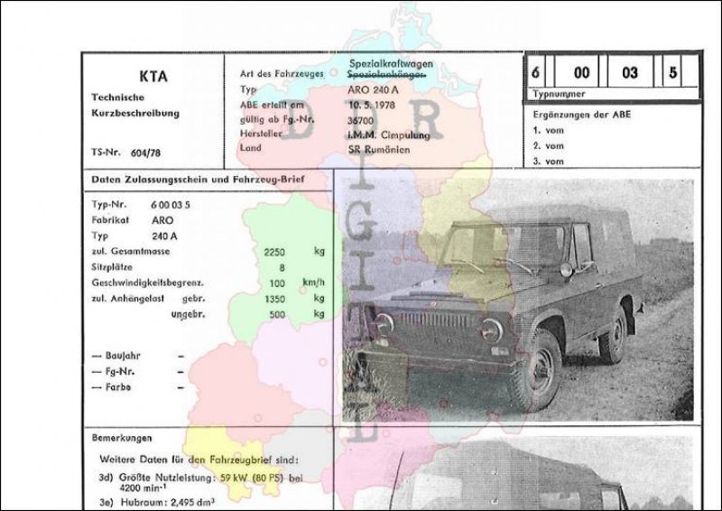 Spezialkraftwagen ARO 240 A