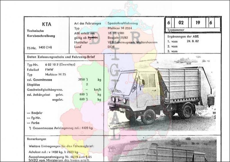 Spezialkraftfahrzeug Multicar M 2554