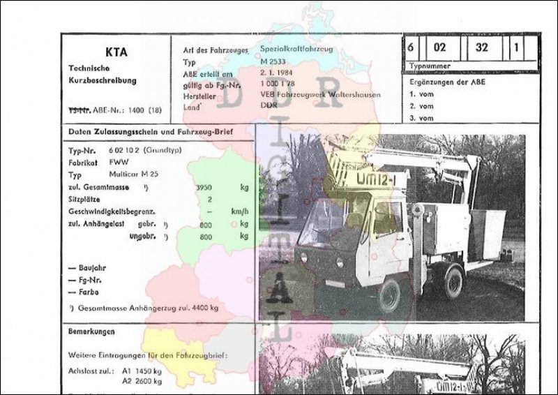 Spezialkraftfahrzeug M 2533