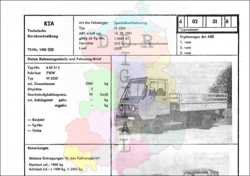 Spezialkraftfahrzeug M 2502