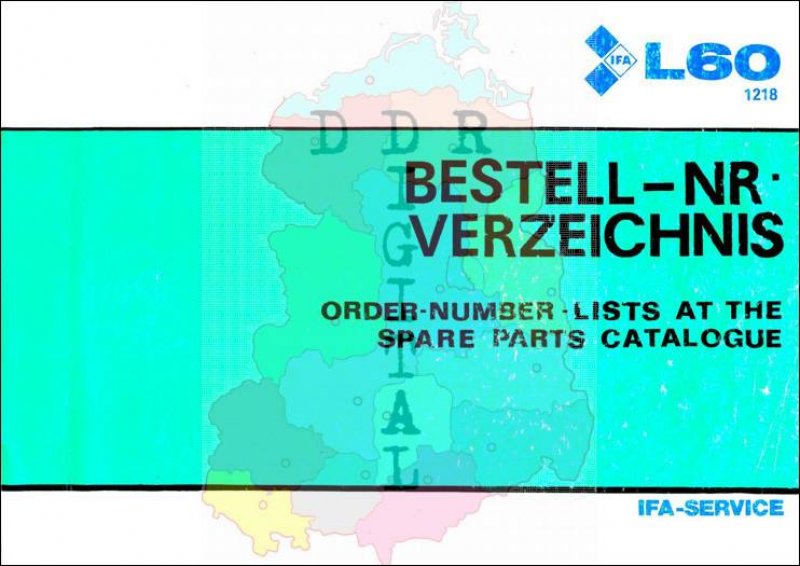 Bestell-Nr. Verzeichnis für L 60 1218