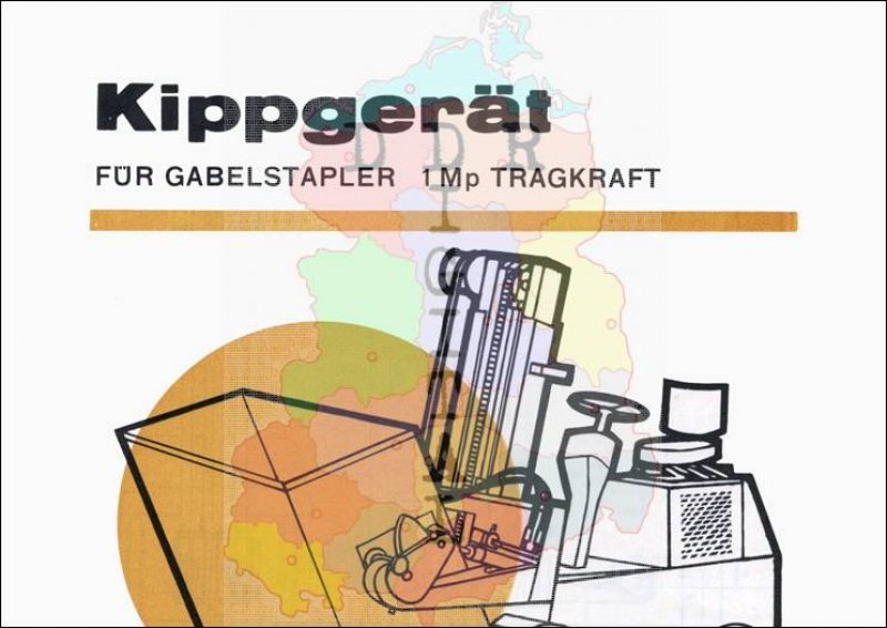 Kippgerät für Gabelstapler 1 Mp Tragkraft