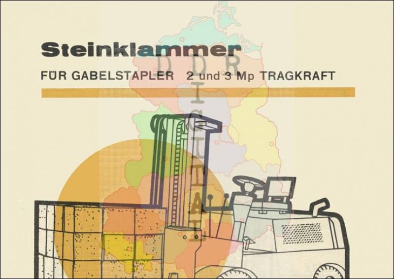 Steinklammer für Gabelstapler 2 Mp und 3 Mp Tragkraft