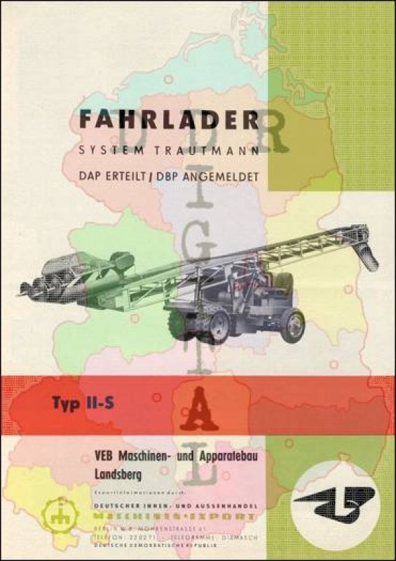 Fahrlader Typ II-S, System Trautmann DAP erteilt / DBP angemeldet