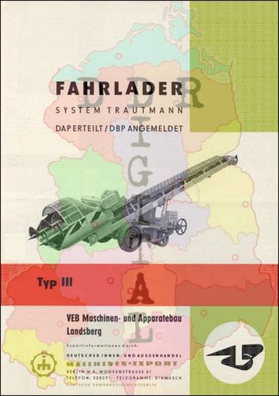 Fahrlader Typ III, System Trautmann DAP erteilt / DBP angemeldet
