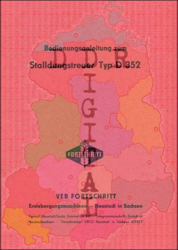 Stalldungstreuer Typ D 352