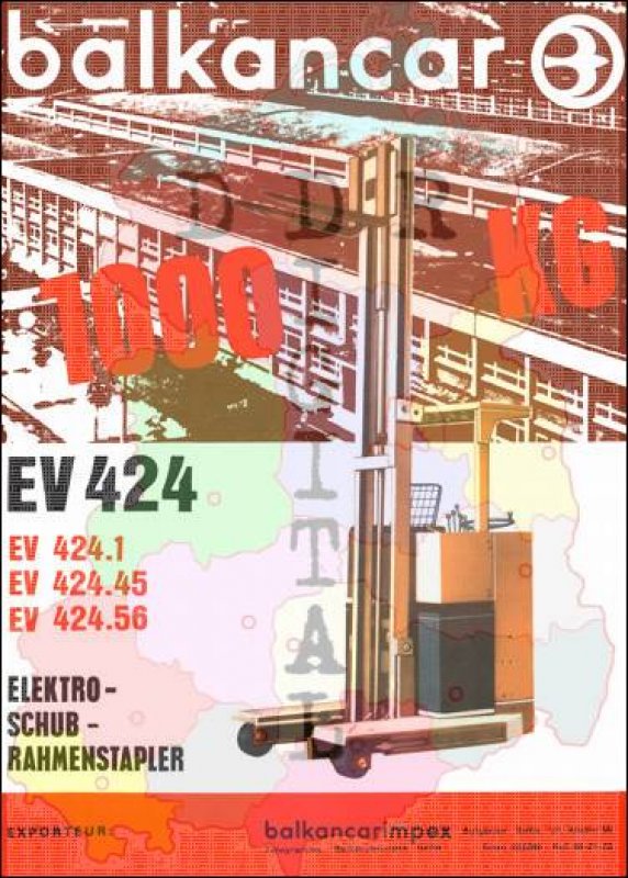 Elektroschubrahmenstapler EV 424, EV 424.1, EV 424.45, EV 424.56