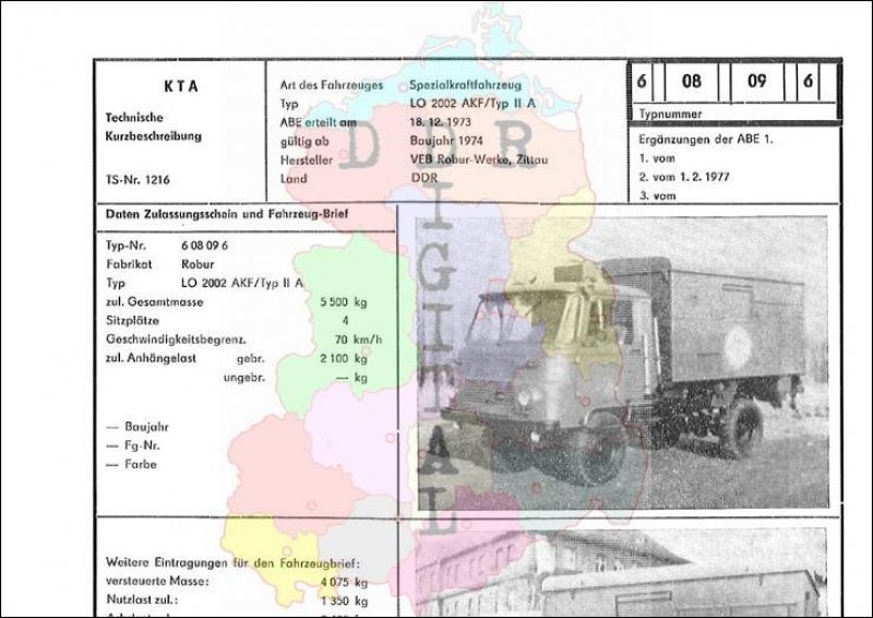 Spezialkraftfahrzeug LO 2002 AKF/Typ II A