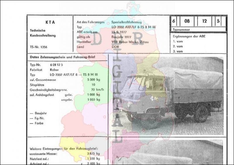 Spezialkraftfahrzeug LO 2002 AKF/LF 8-TS 8 M III