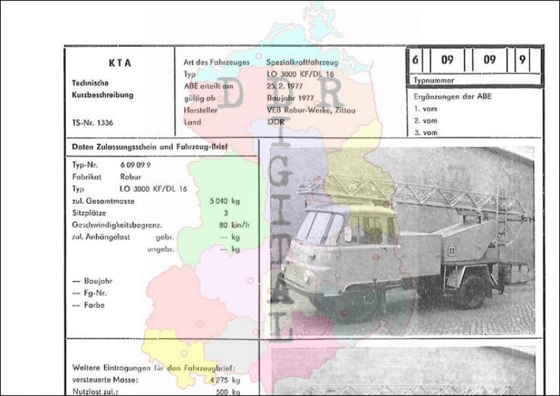 Spezialkraftfahrzeug LO 3000 KF/DL 16
