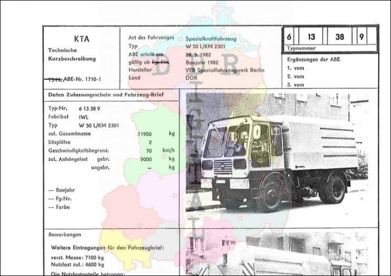 Spezialkraftfahrzeug W 50 L/KM 2301