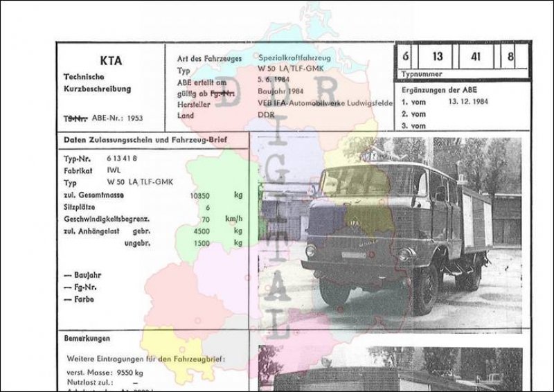 Spezialkraftfahrzeug W 50 LA/TLF-GMK