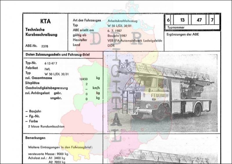 Spezialkraftfahrzeug W 50 L/DL 30/01