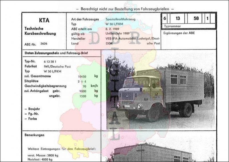 Spezialkraftfahrzeug W 50 L/FKM