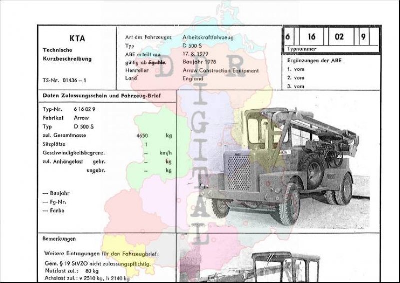 Arbeitskraftfahrzeug D 500 S