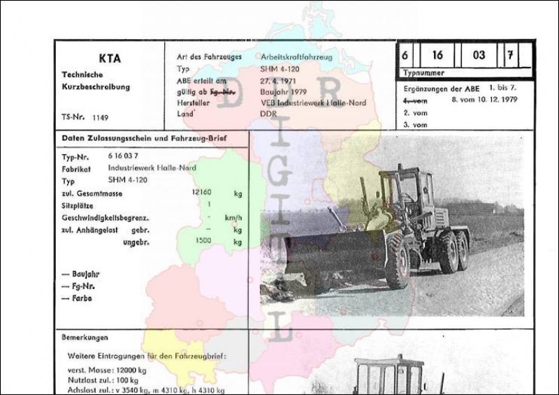 Arbeitskraftfahrzeug SHM 4-120