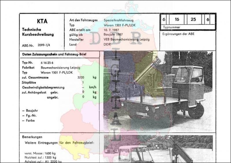 Spezialkraftfahrzeug Waran 1501 F-PL/LDK