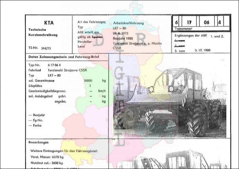 Arbeitskraftfahrzeug LKT-80