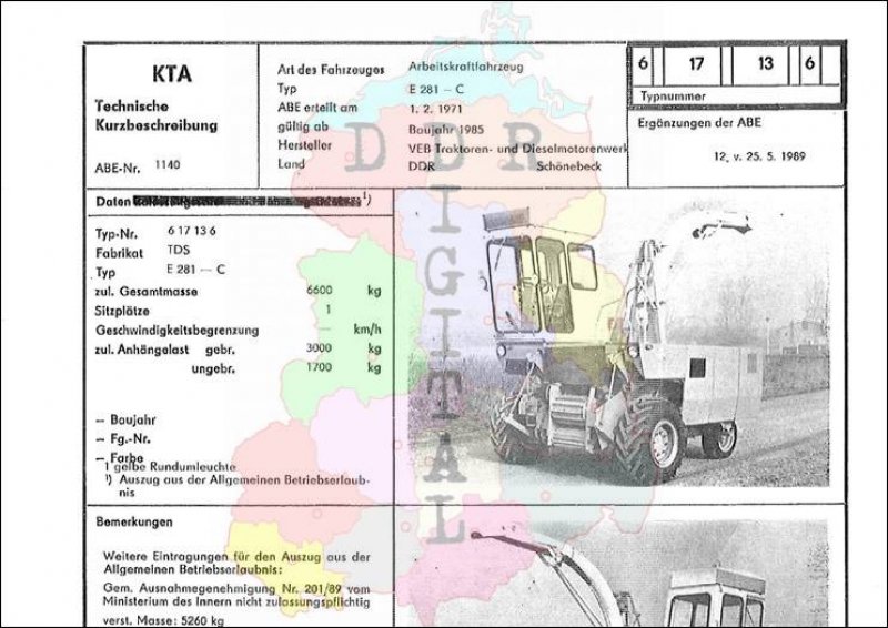 Arbeitskraftfahrzeug E 281-C
