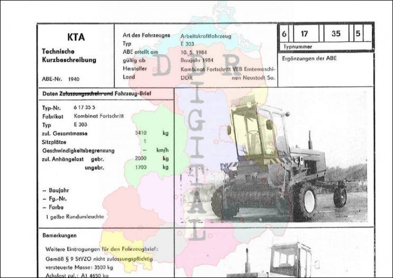 Arbeitskraftfahrzeug E 303