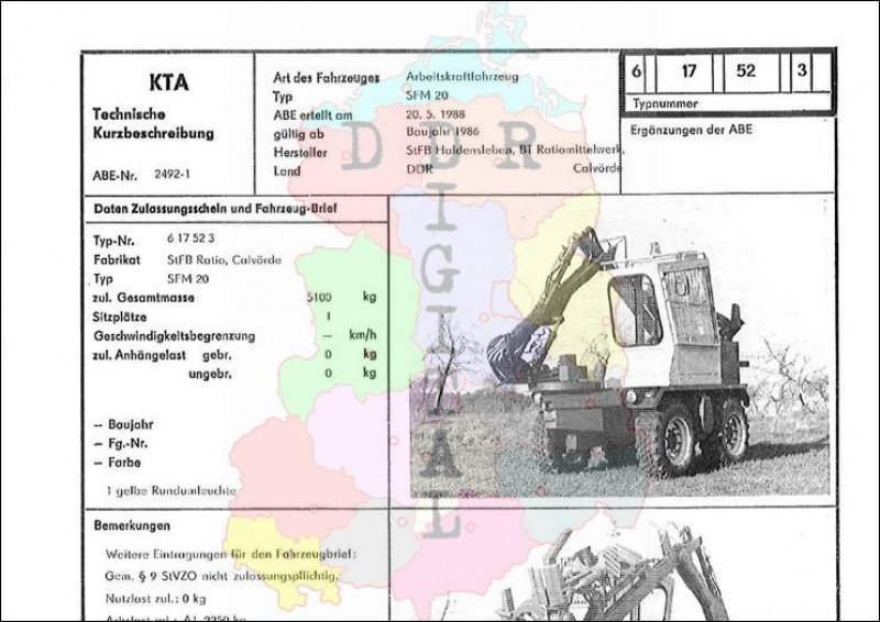 Arbeitskraftfahrzeug SFM 20