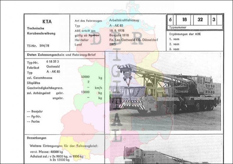 Arbeitskraftfahrzeug A-AK 85