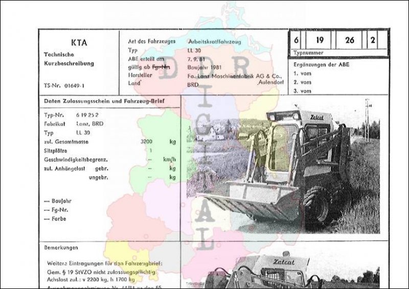 Arbeitskraftfahrzeug LL 30