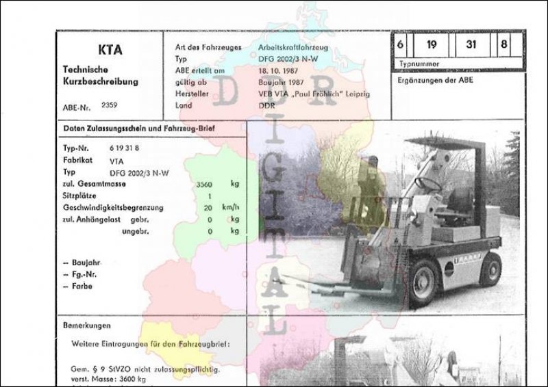 Arbeitskraftfahrzeug DFG 2002/3 N-W
