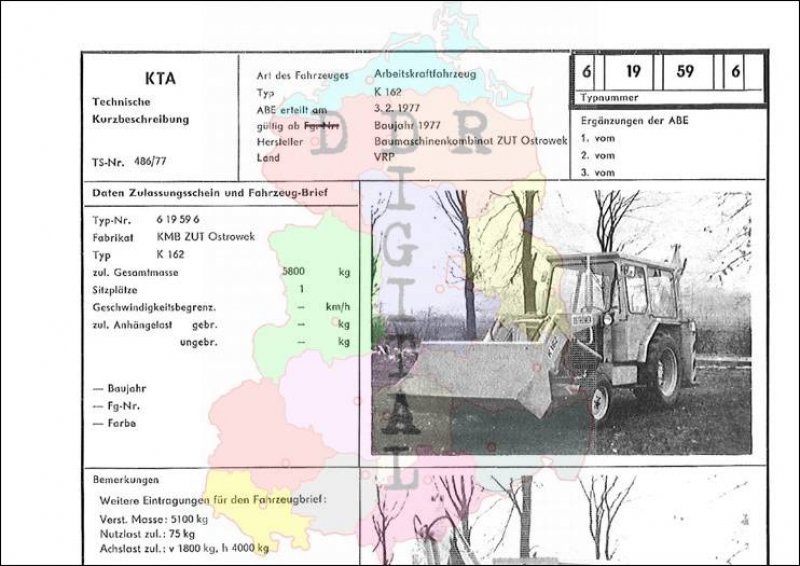 Arbeitskraftfahrzeug K 162