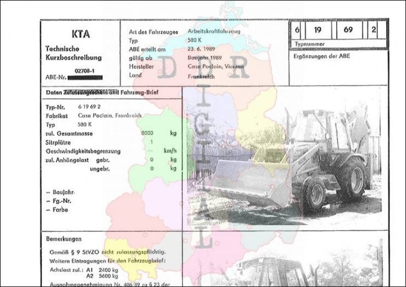 Arbeitskraftfahrzeug 580 K