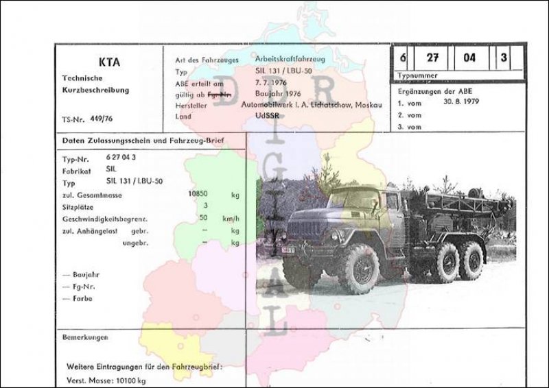 Arbeitskraftfahrzeug SIL 131/LBU-50