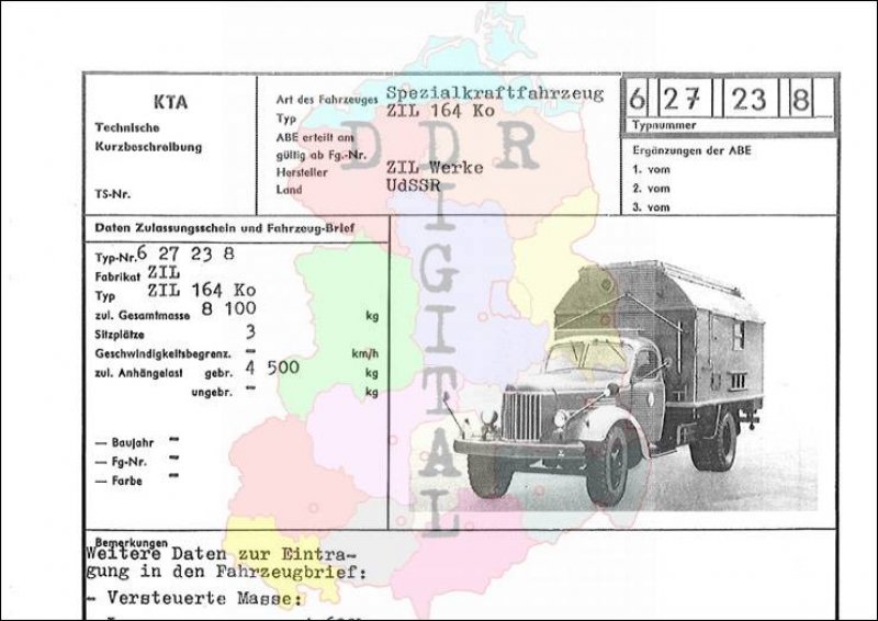 Spezialkraftfahrzeug ZIL 164 Ko