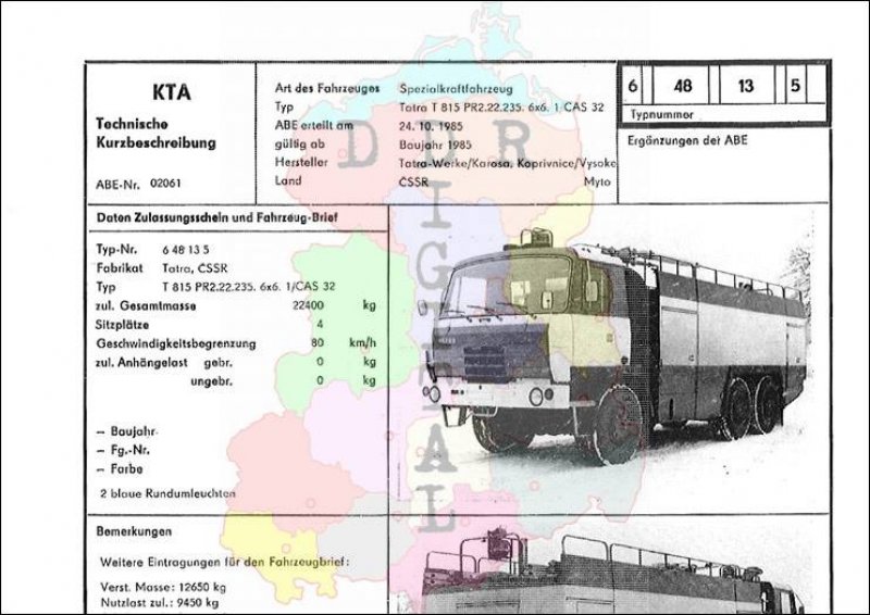 Spezialkraftfahrzeug T 815 PR2.22.235. 6x6. 1/CAS 32