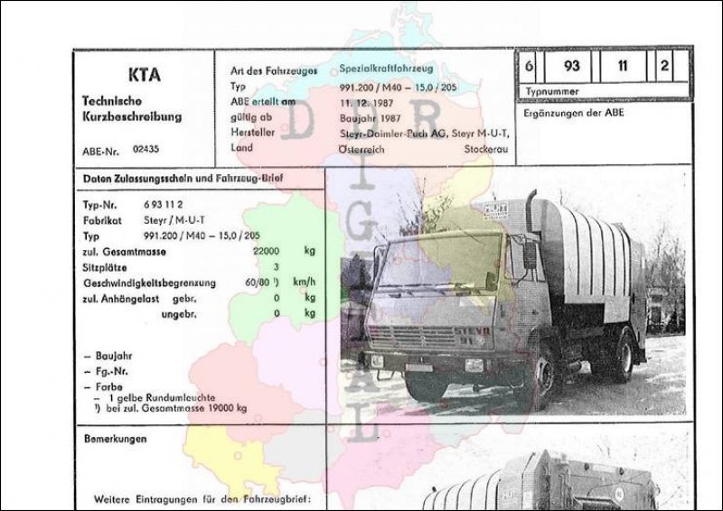 Spezialkraftfahrzeug 991.200/M40 - 15,0/205