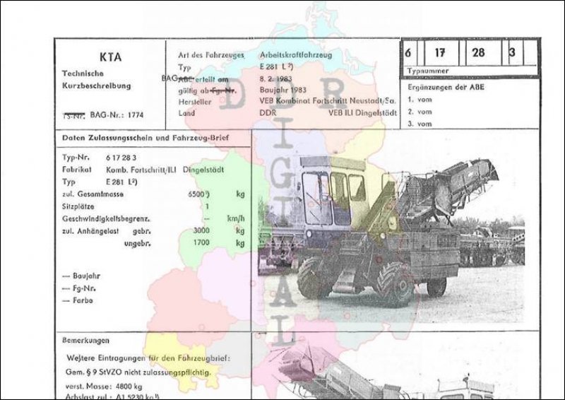 Arbeitskraftfahrzeug E 280 L