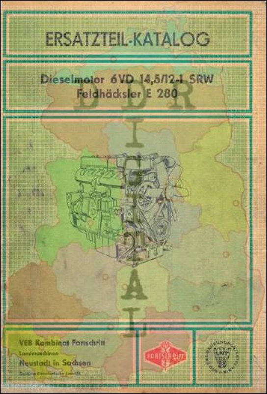 Dieselmotor 6 VD 14,5/12-1 SRW Feldhäcksler E 280