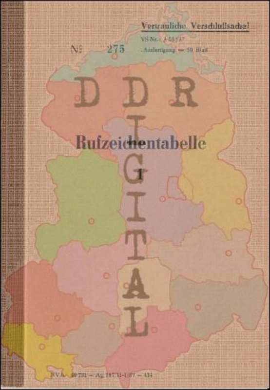 Rufzeichentabelle 1