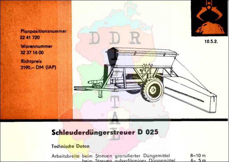 Schleuderdüngerstreuer D 025